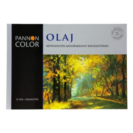 Pannoncolor olaj ajándék készlet 12 szín+6 kiegészítő