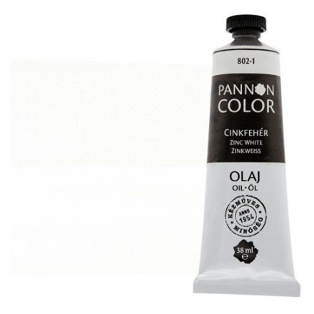 Pannoncolor olajfesték 802-1 cinkfehér 38ml