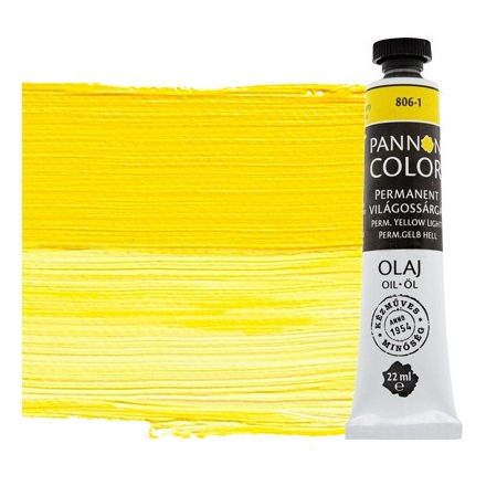 Pannoncolor olajfesték 806-1 permanent világossárga 22ml