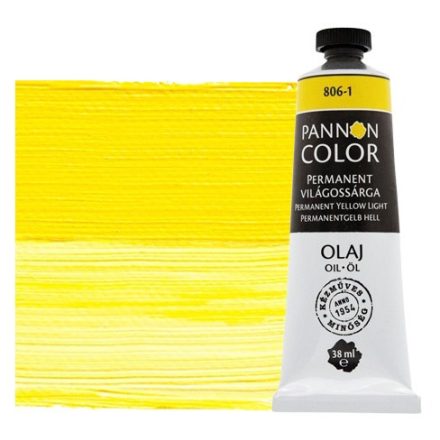 Pannoncolor olajfesték 806-1 permanent világossárga 38ml