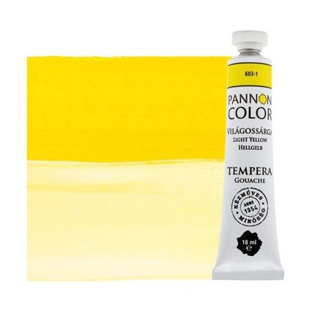 Pannoncolor tempera 603-1 világossárga 18ml