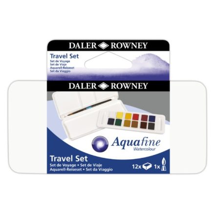 Daler-Rowney AQUAFINE akvarell festék utazó készlet 12db