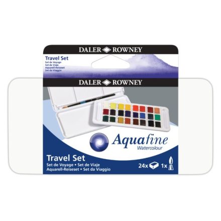 Daler-Rowney AQUAFINE akvarell festék utazó készlet 24db