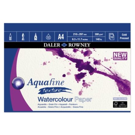 Daler-Rowney AQUAFINE tömb A4 12lap érdes 300g