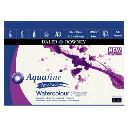 Daler-Rowney AQUAFINE tömb A3 12lap érdes 300g