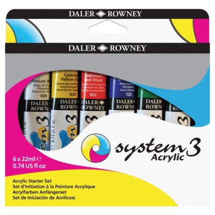 Daler-Rowney SYSTEM3 akrilfesték 6*22ml