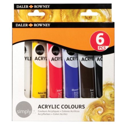 Daler-Rowney SIMPLY akrilfesték készlet 6*75ml