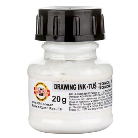 Koh-i-noor DRAWING INK tus 20g fehér