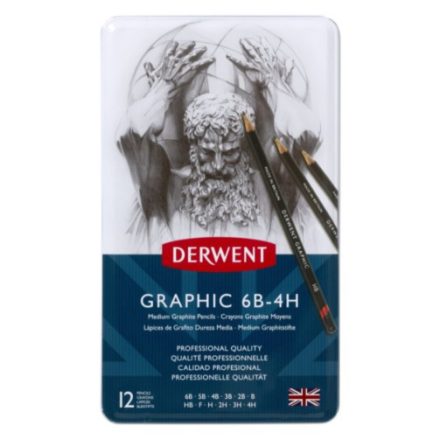 Derwent GRAPHIC grafitceruza készlet 6B-4H 12db-os