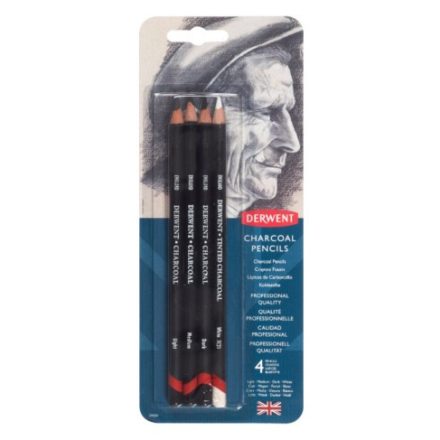 Derwent CHARCOAL szénceruza készlet bliszteres 4db-os