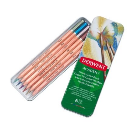 Derwent ACADEMY metálfényű ceruza készlet 6 szín
