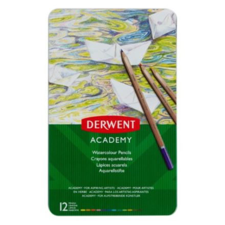 Derwent ACADEMY akvarell ceruza fémdobozban 12db