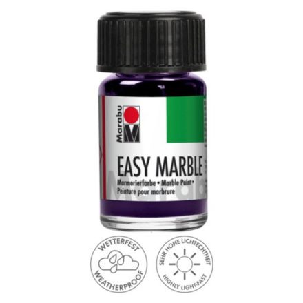 Marabu EASY MARBLE márványozó festék 039 padlizsán 15ml