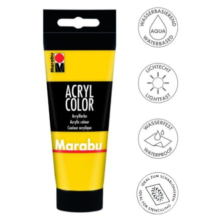 Marabu ACRYL COLOR akrilfesték 019 sárga 100ml