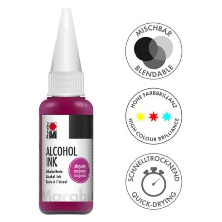 Marabu ALCOHOL INK alkoholos tinta 014 magenta 20ml