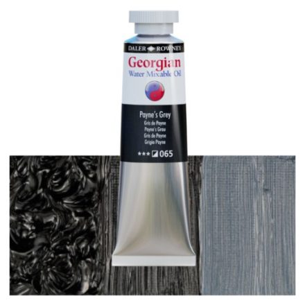 Daler-Rowney GEORGIAN WATER MIXABLE OIL vizes olajfesték 065 Payne-szürke 37ml