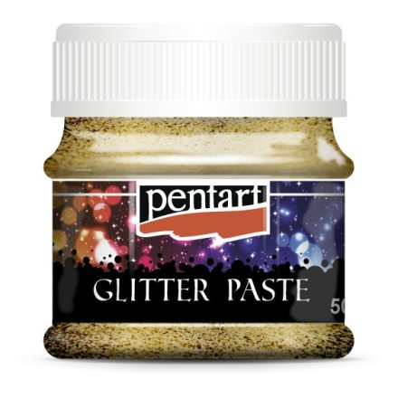 Glitterpaszta közepes 50 ml arany