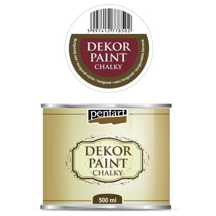 Dekor krétafesték 500 ml burgundi vörös