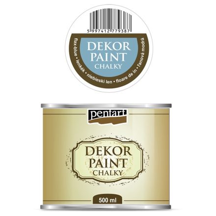 Dekor krétafesték 500 ml lenkék