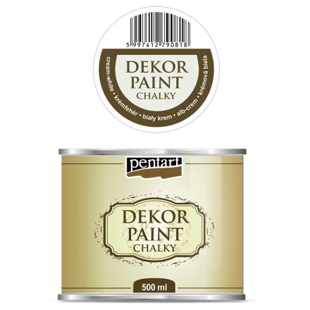 Dekor krétafesték 500 ml krémfehér