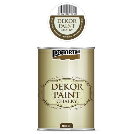 Dekor krétafesték 1000 ml krémfehér