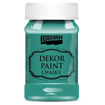 Dekor krétafesték 100 ml borókazöld