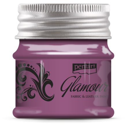 Glamour textil- és bőrfesték 50 ml rózsaezüst