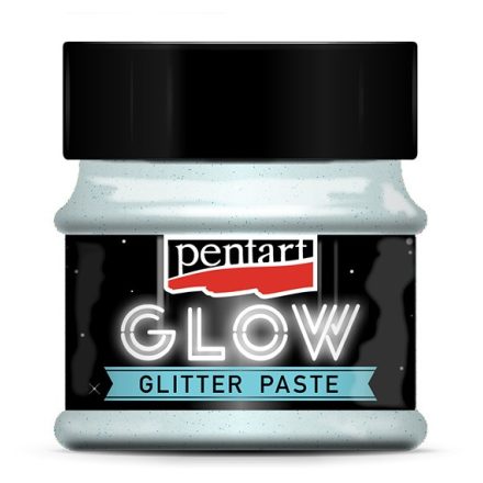 Glow glitter paszta 50 ml ezüst