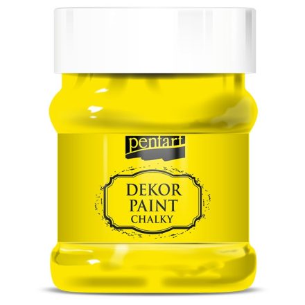 Dekor krétafesték 230 ml citromsárga